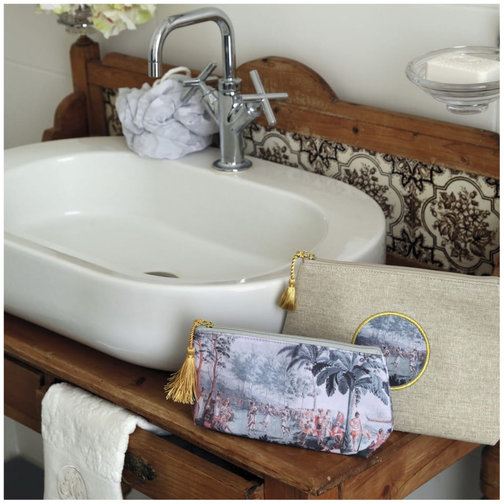 Trousse de toilette tissu - Grand modèle - Maisons du Monde