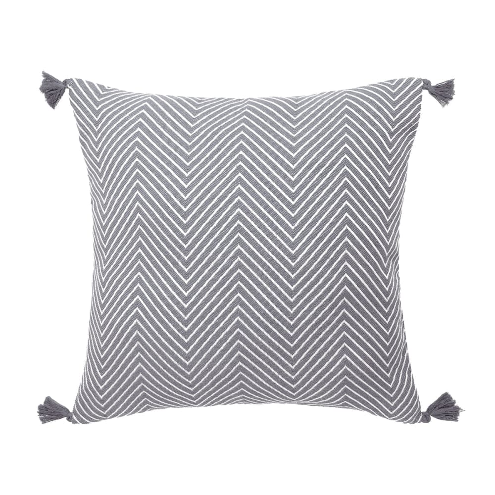 Housse de coussin coton gris moyen 50x50