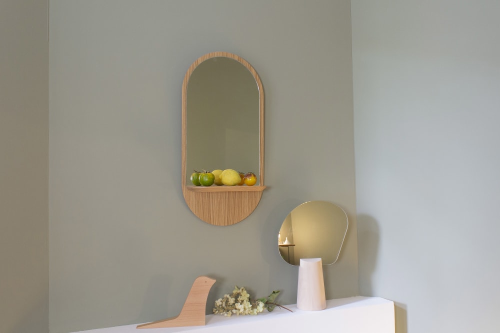 Miroir mural avec tablette Solstice - Maisons du Monde