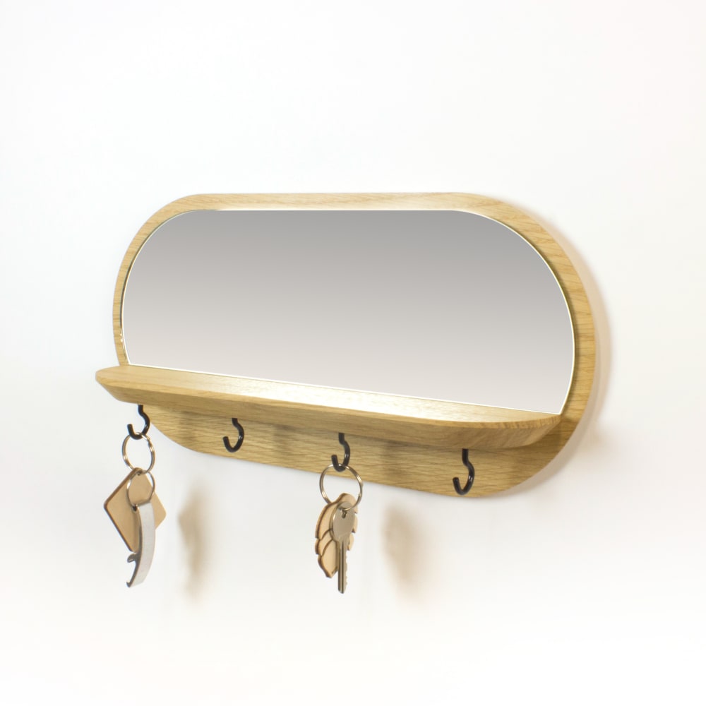 Miroir Mini Moonlight crochets noirs