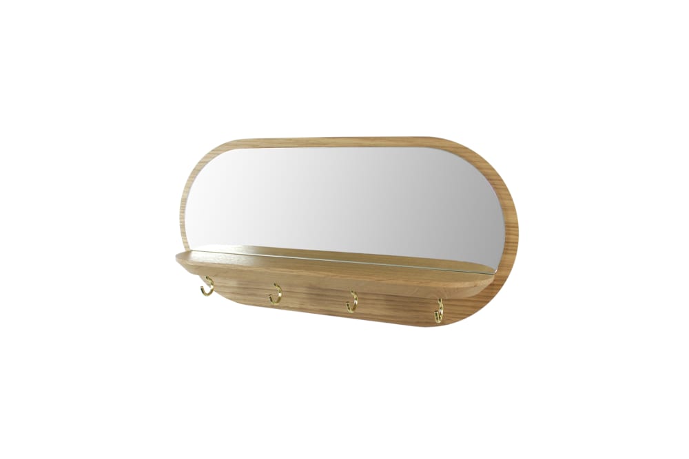 Reine Mère Mini-Moonlight - goldene Haken style classic chic Beige Holz