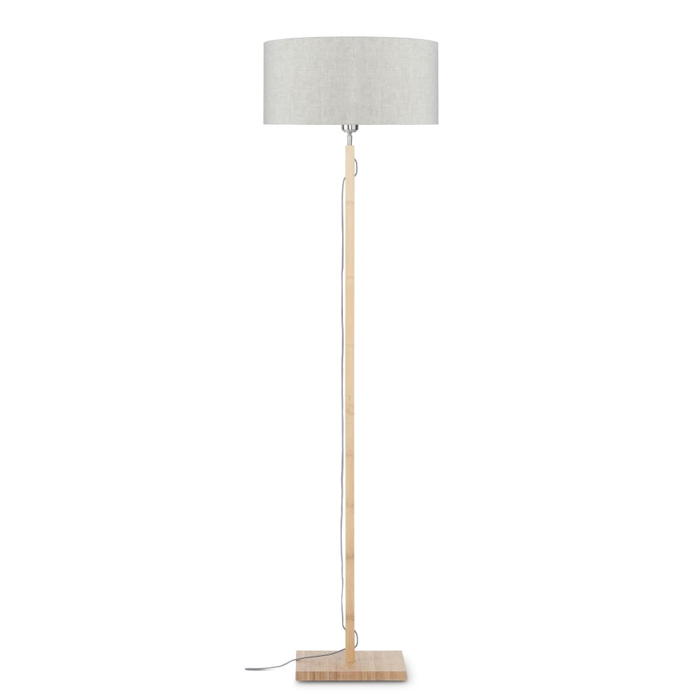 Lampadaire textile gris Ø47cm
