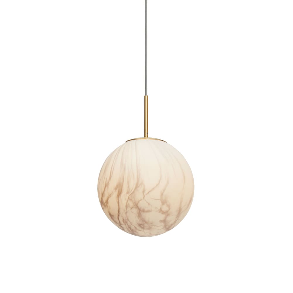 Suspension verre couleur doré ø28cm