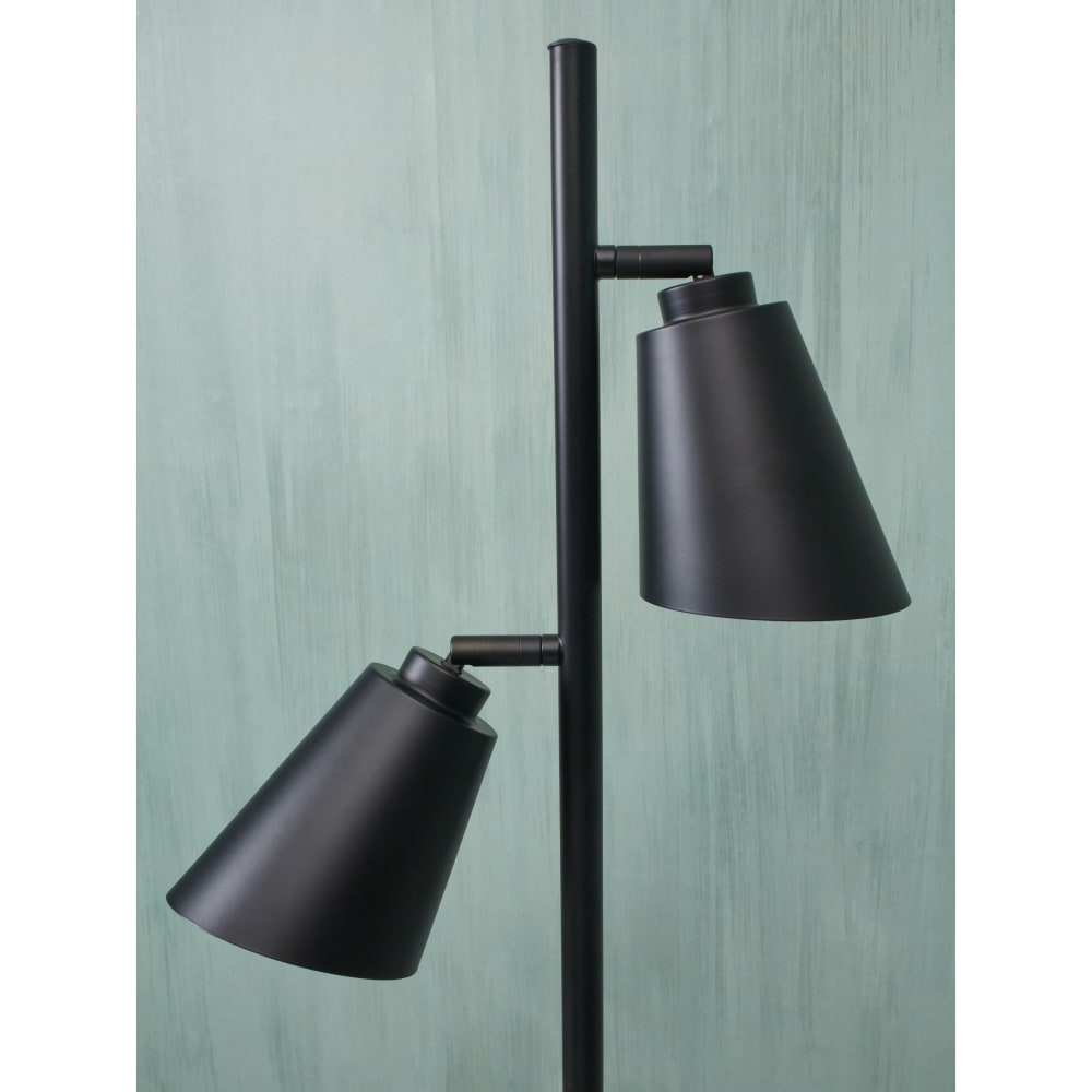 Lampadaire métal noir 45x25x162cm - Maisons du Monde