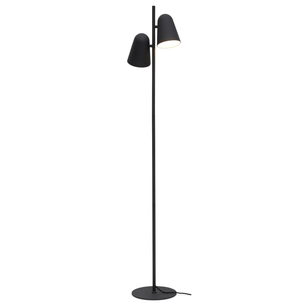 Lampadaire métal noir 28x28x145cm
