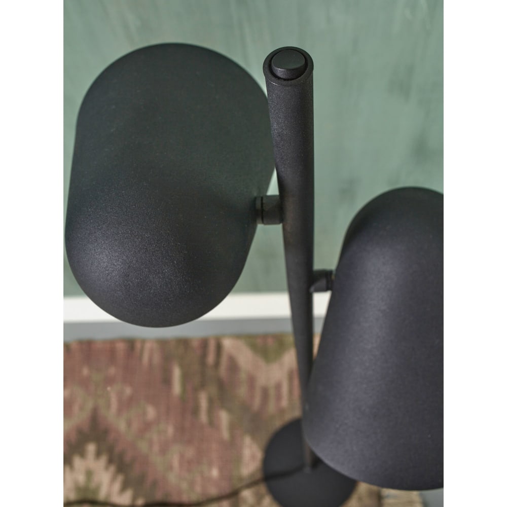 Lampadaire métal noir 28x28x145cm - Maisons du Monde