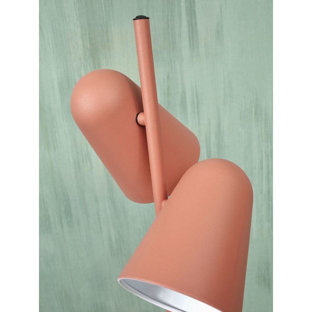 Lampadaire métal orange 28x28x145cm - Maisons du Monde