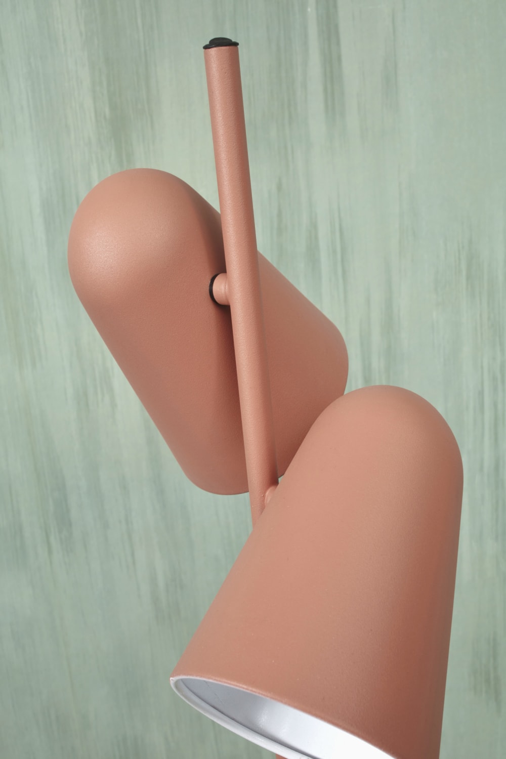 Lampadaire métal orange 28x28x145cm — vue 4