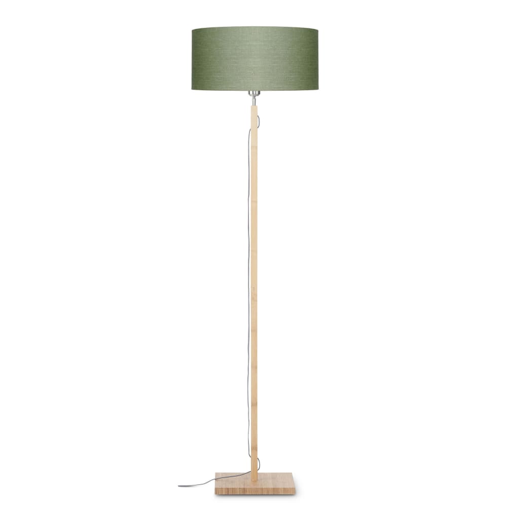 Lampadaire textile vert Ø47cm