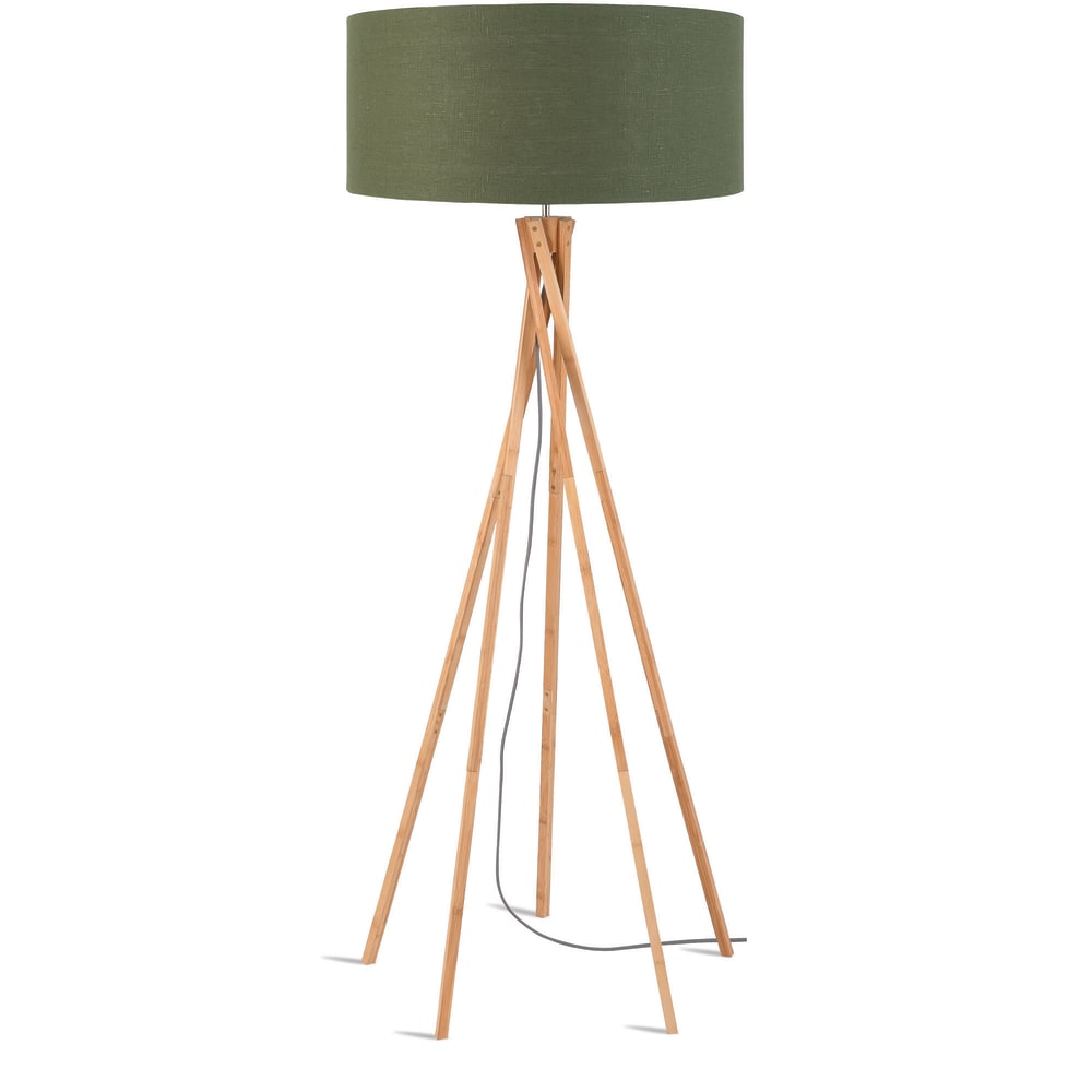 Lampadaire textile vert ø60cm — vue 3