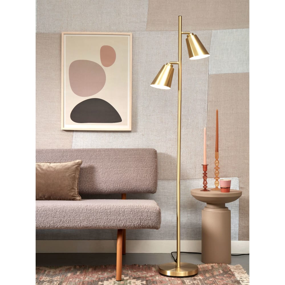 Lampadaire métal couleur doré 45x25x162cm — vue 3
