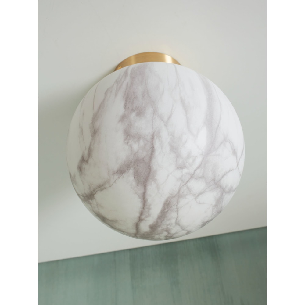 Plafonnier verre couleur doré ø22cm — vue 3