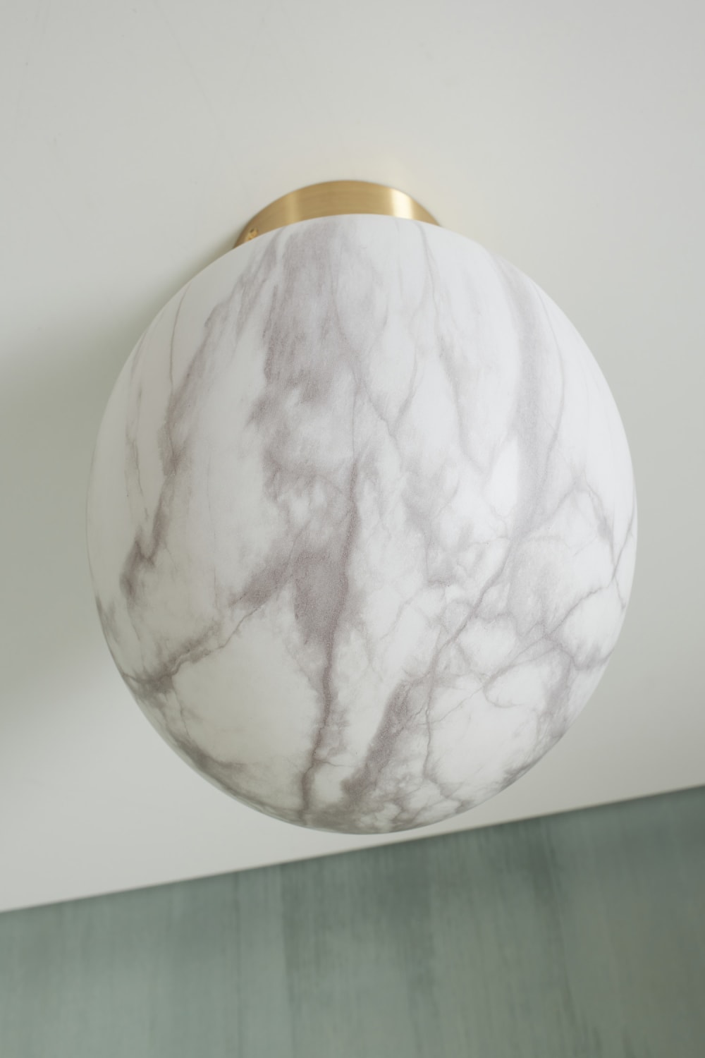 Plafonnier verre couleur doré ø28cm — vue 4