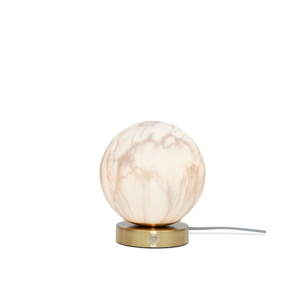 Lampe de table verre couleur doré ø16cm