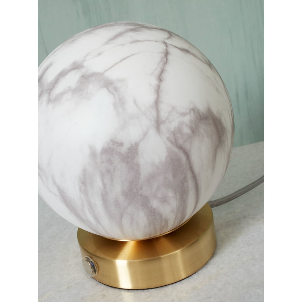 Lampe de table verre couleur doré ø16cm — vue 3