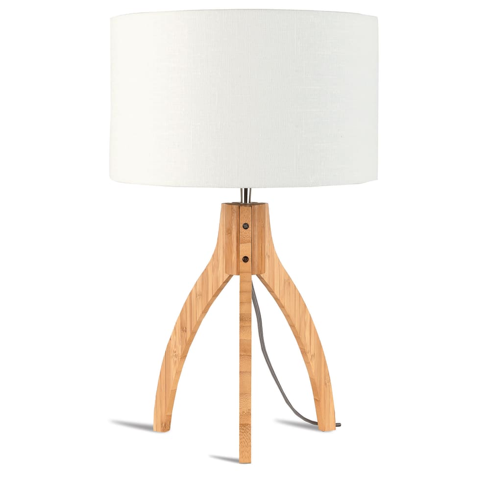 Lampe de Table textile blanc Ø36cm