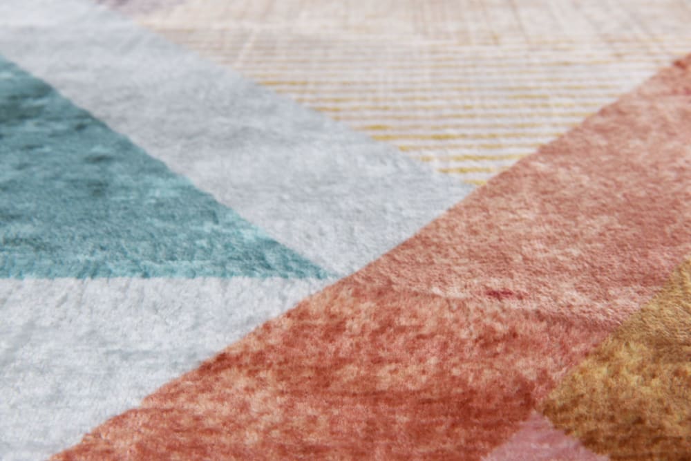 Tapis imprimé doux et plat multicolore 70x140 cm — vue 4