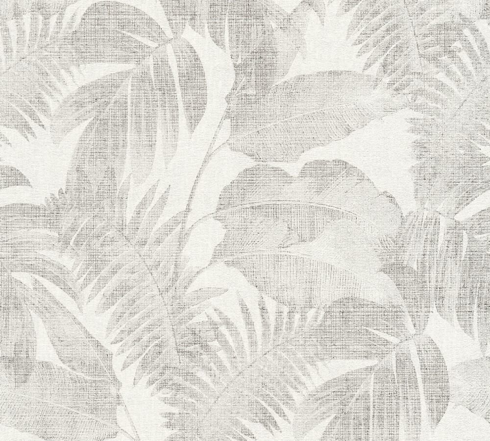 Papier peint jungle tropicale papier gris clair x — vue 4