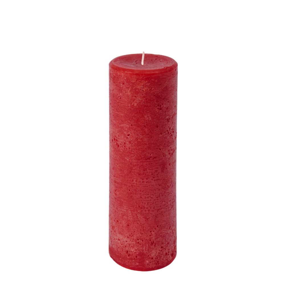 Sia Deco Zylindrische Kerze H20, Burgunderrote style modern - Wachs