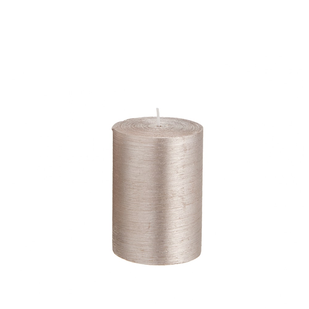 Sia Deco Bougie cylindrique beige h10 style contemporain Rose Cire