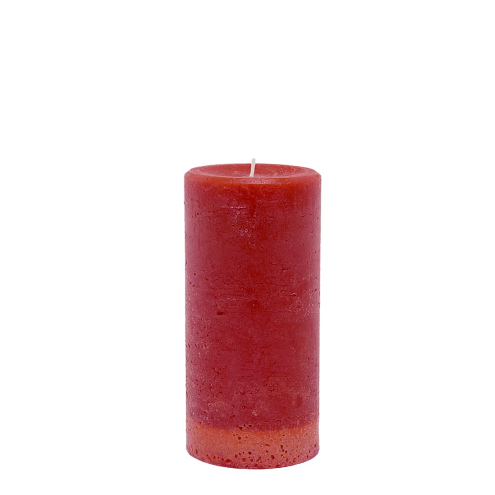 Sia Deco Zylindrische Kerze H15, Burgunderrote style modern - Wachs
