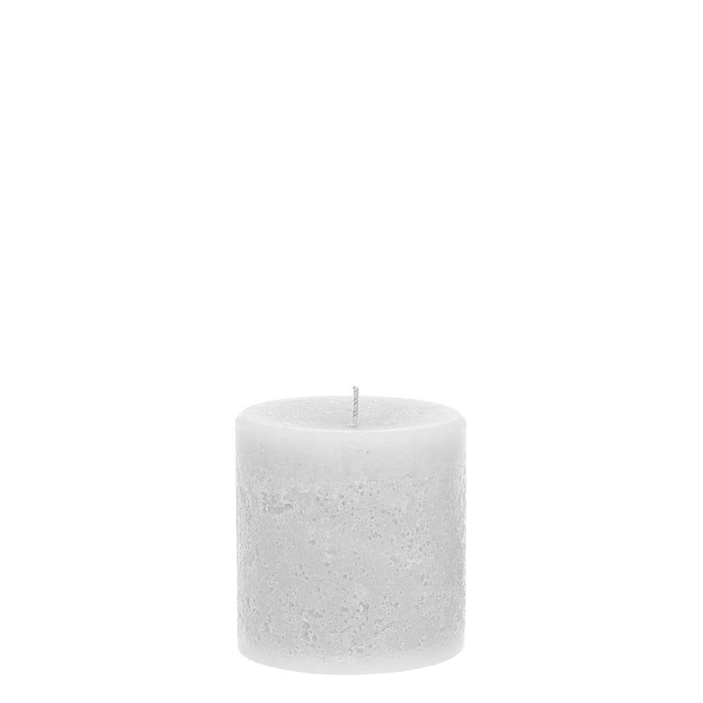Sia Deco Zylindrische Dekokerze H10, Weiße style modern Weiß Wachs