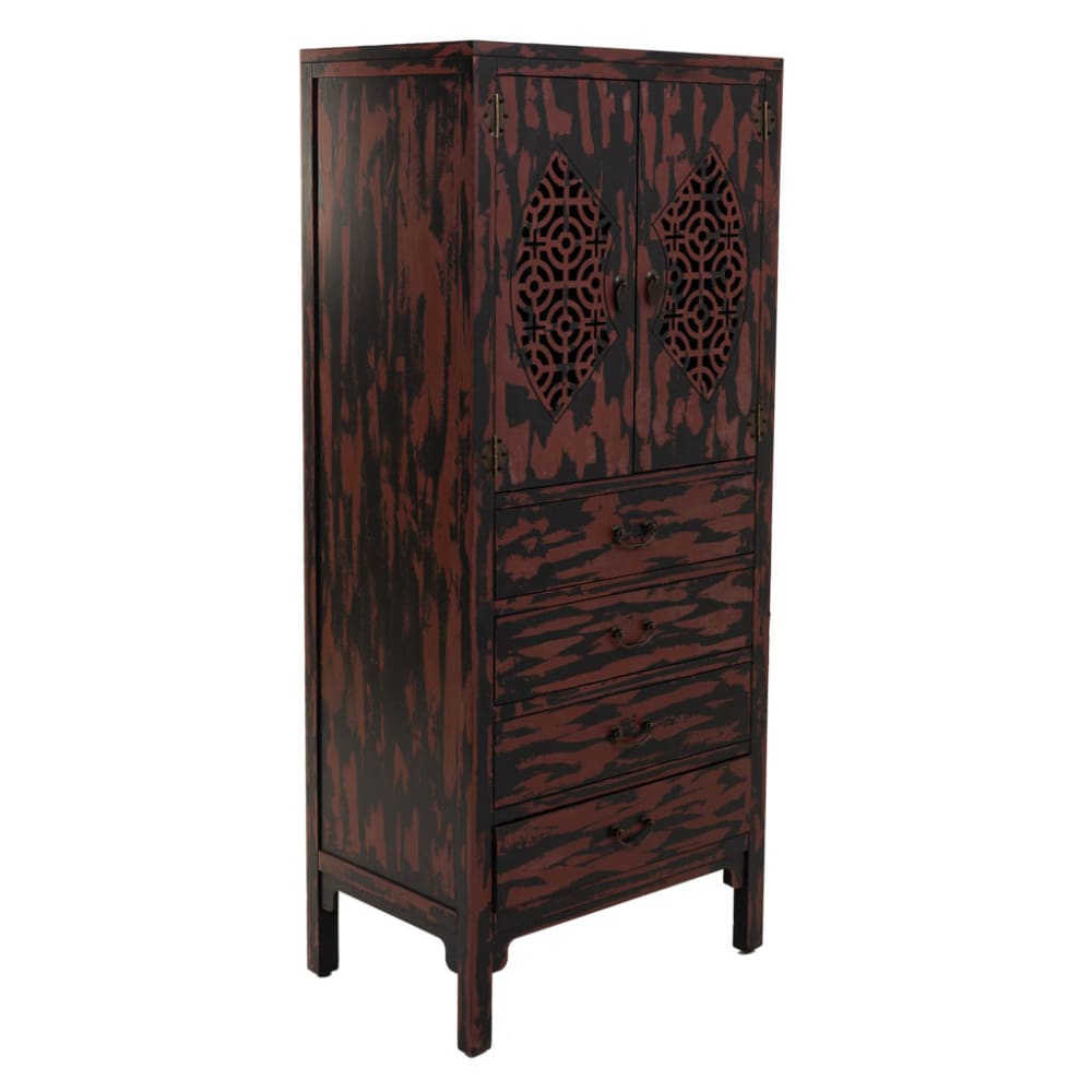 Armario de madera negro y 60x40x140