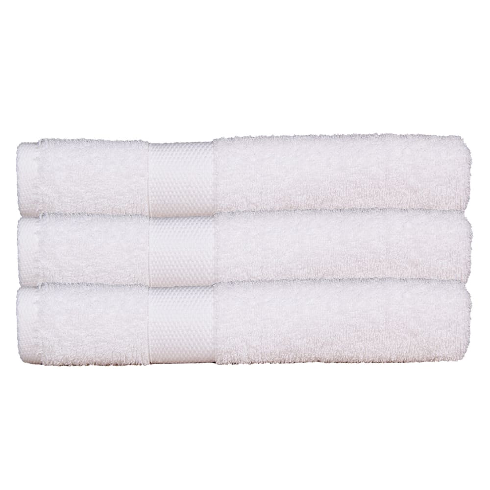 BLANC AVENUE 3er-Set Frotteehandtücher 50x90 cm 500 gr/m2 . 100% Baumwolle. Maschinenwäsche 60°. OEKO-TEX zertifiziertes Produkt. Weiß