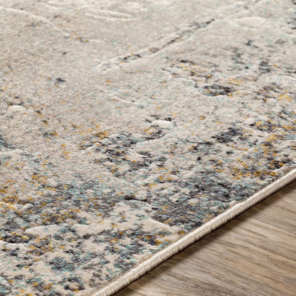 Tapis abstrait moderne multicolore/jaune 160x220 — vue 4