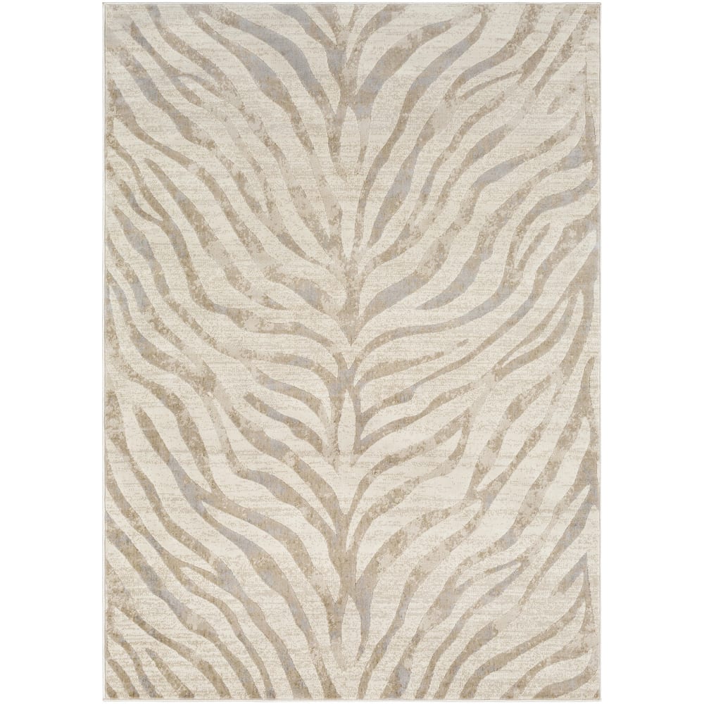Tappeto zebrato boho grigio/beige 160x220 - Livabliss