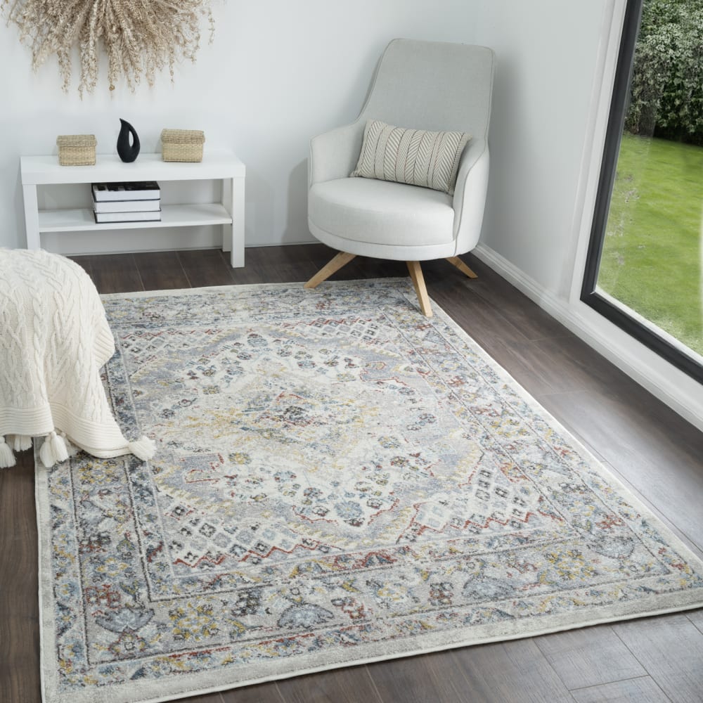 Tapis vintage oriental multicolore/taupe 160x213 - Maisons du Monde