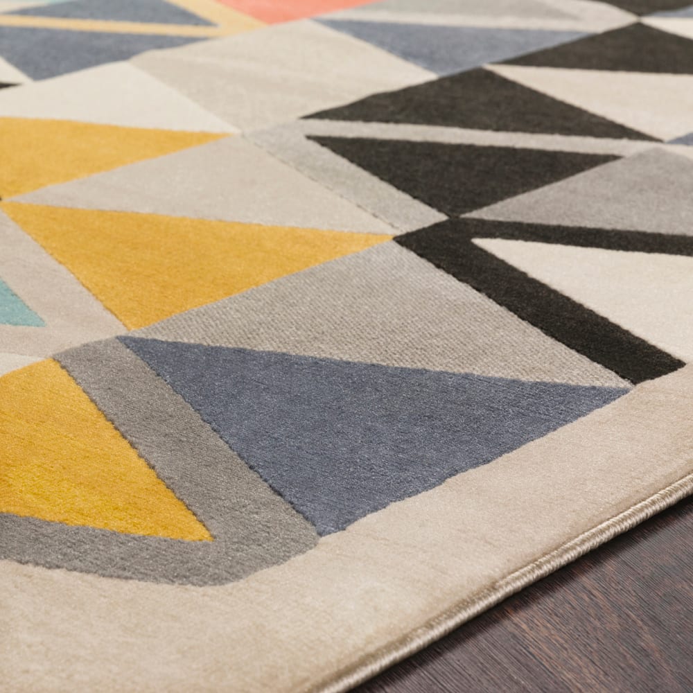 Tapis scandinave moderne multicolore/beige 160x220 — vue 4