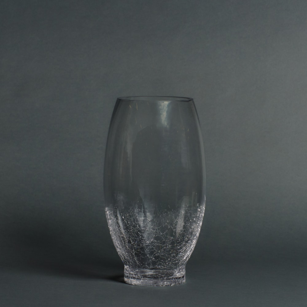 Vase décoratif en verre soufflé h35 — vue 3