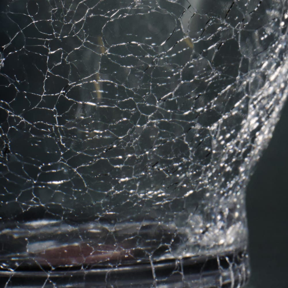 Vase décoratif en verre soufflé h35 — vue 4
