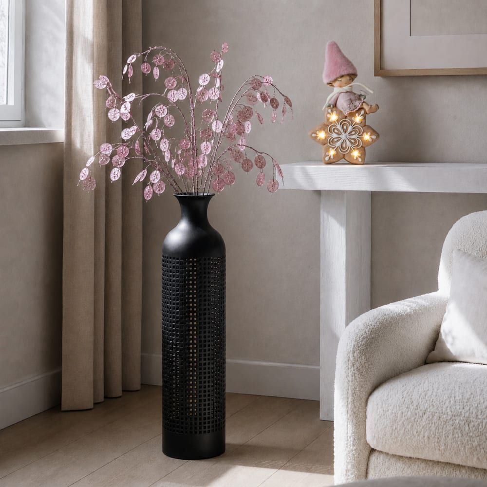 Fogliame artificiale di lunaria rosa h116 - Sia Deco