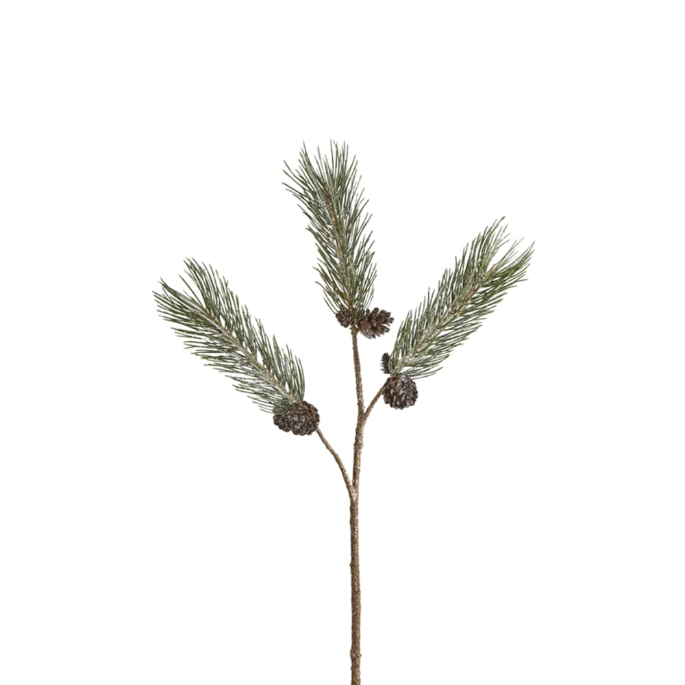 Sia Deco Branche de pin artificielle verte h74 style contemporain - Pvc - Poly Chlorure De Vinyle