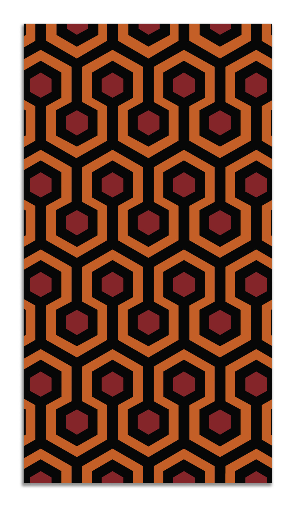 Alfombra vinílica resplandor rojo 80x150 cm