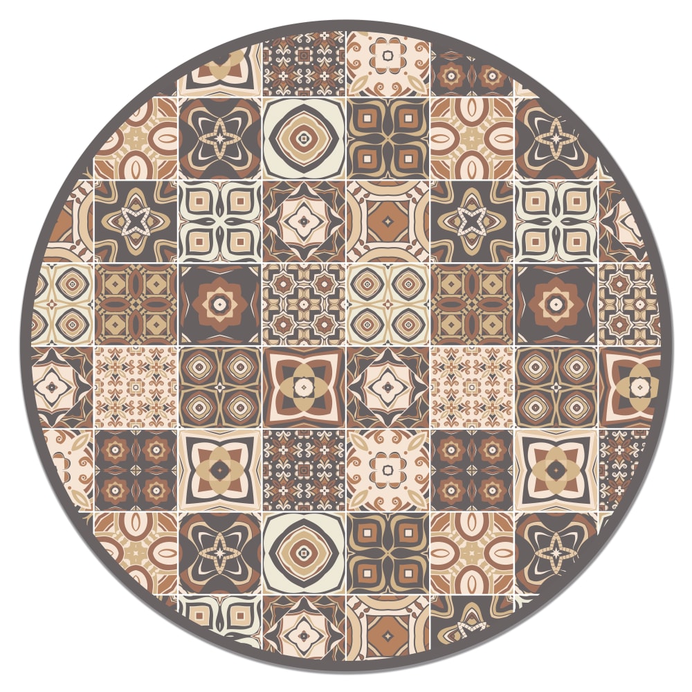 Tapis vinyle carreaux