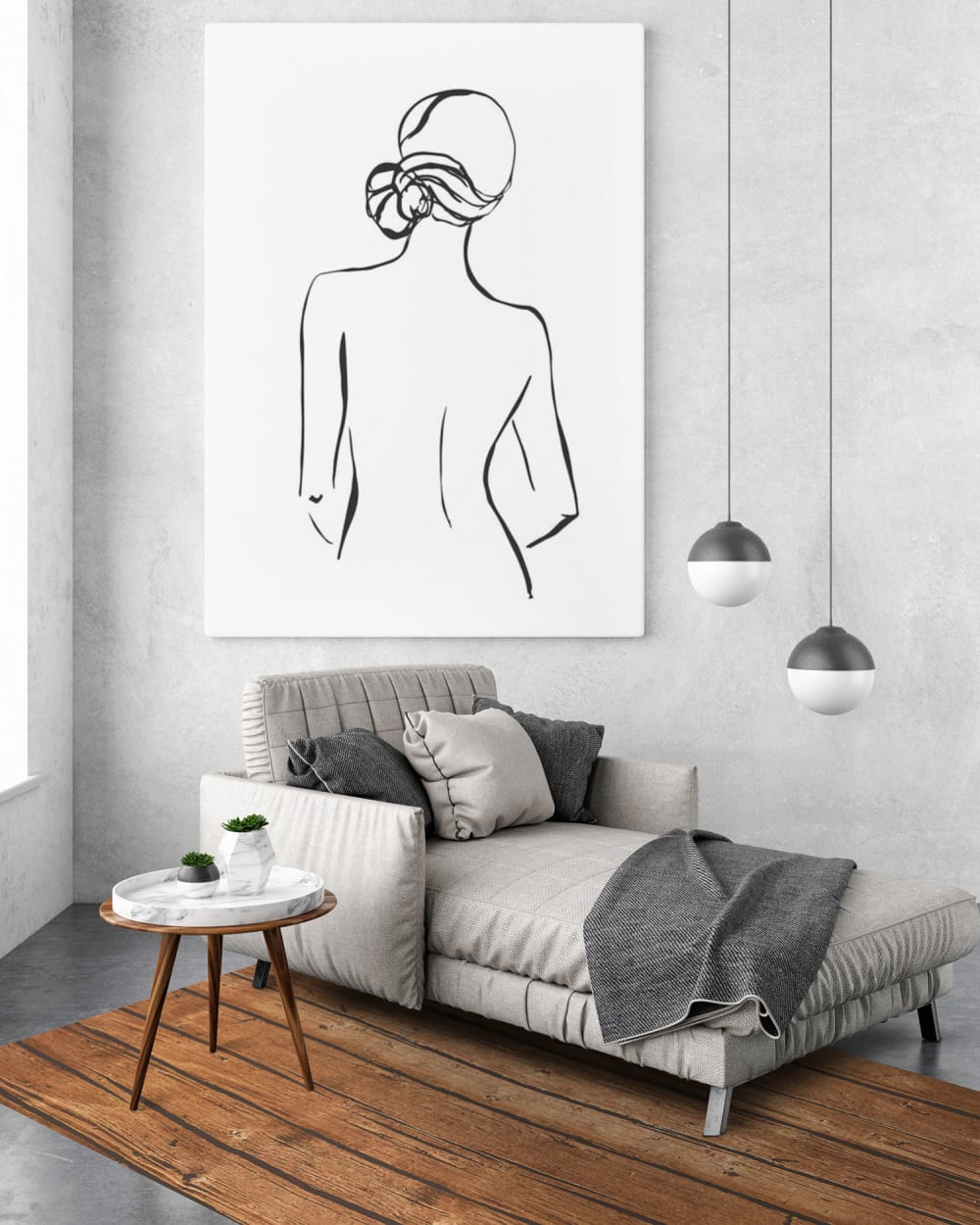 Tapis vinyle texture bois 120x170cm — vue 4