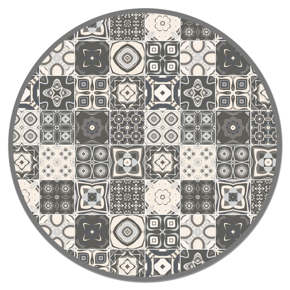 Tapis vinyle carreaux