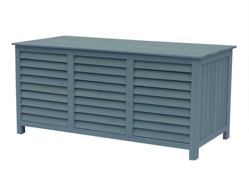 Coffre de jardin bleu 130 x 64 x 60 cm