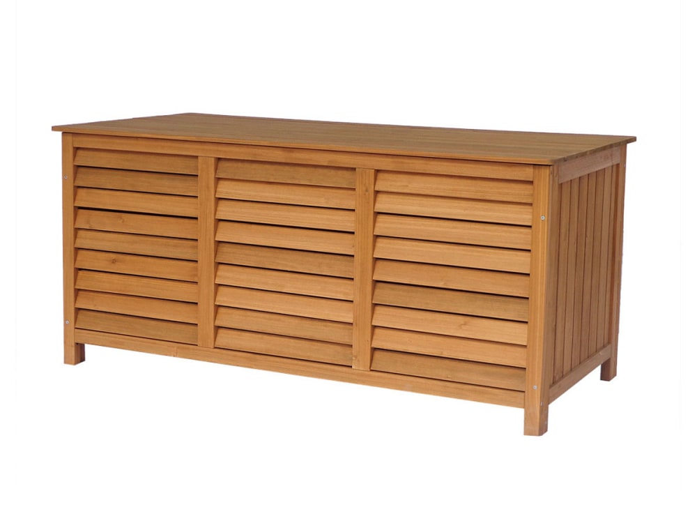 Coffre de jardin marron 130 x 64 x 60 cm