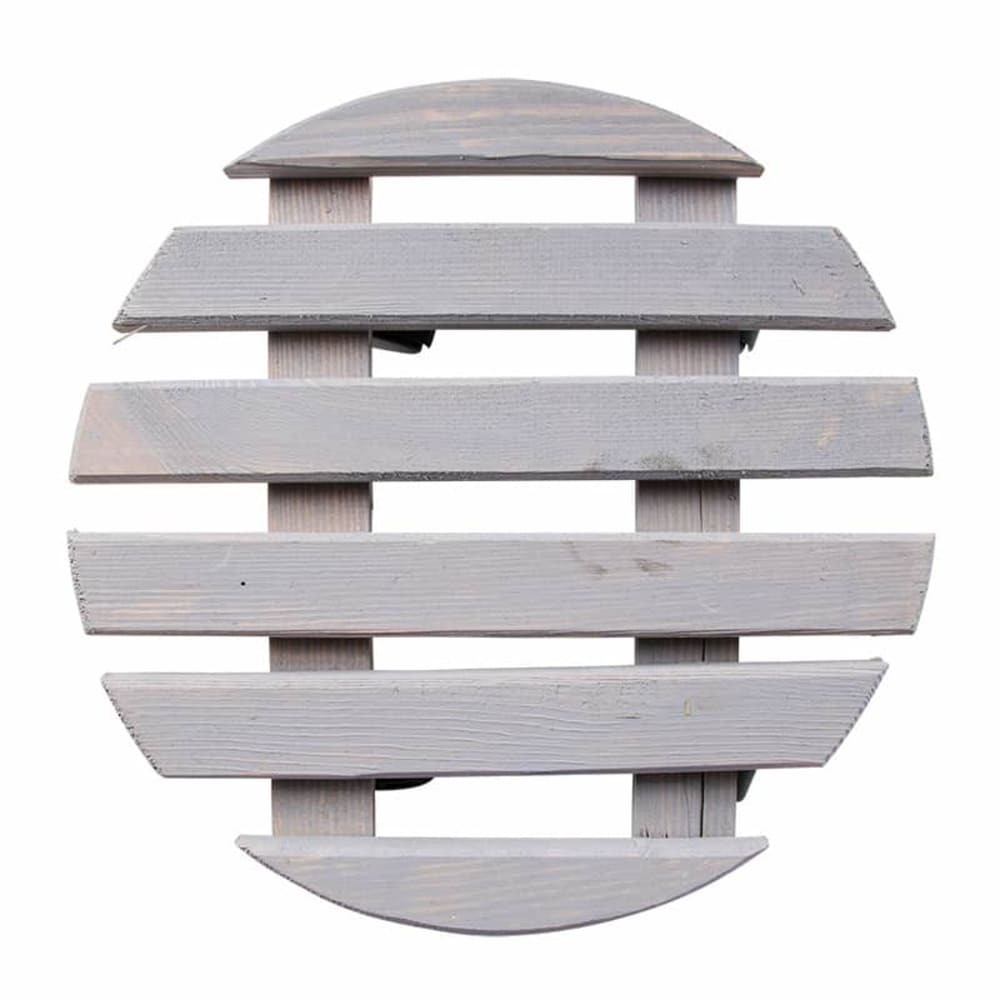 Support roulettes plantes 28 cm gris - Maisons du Monde