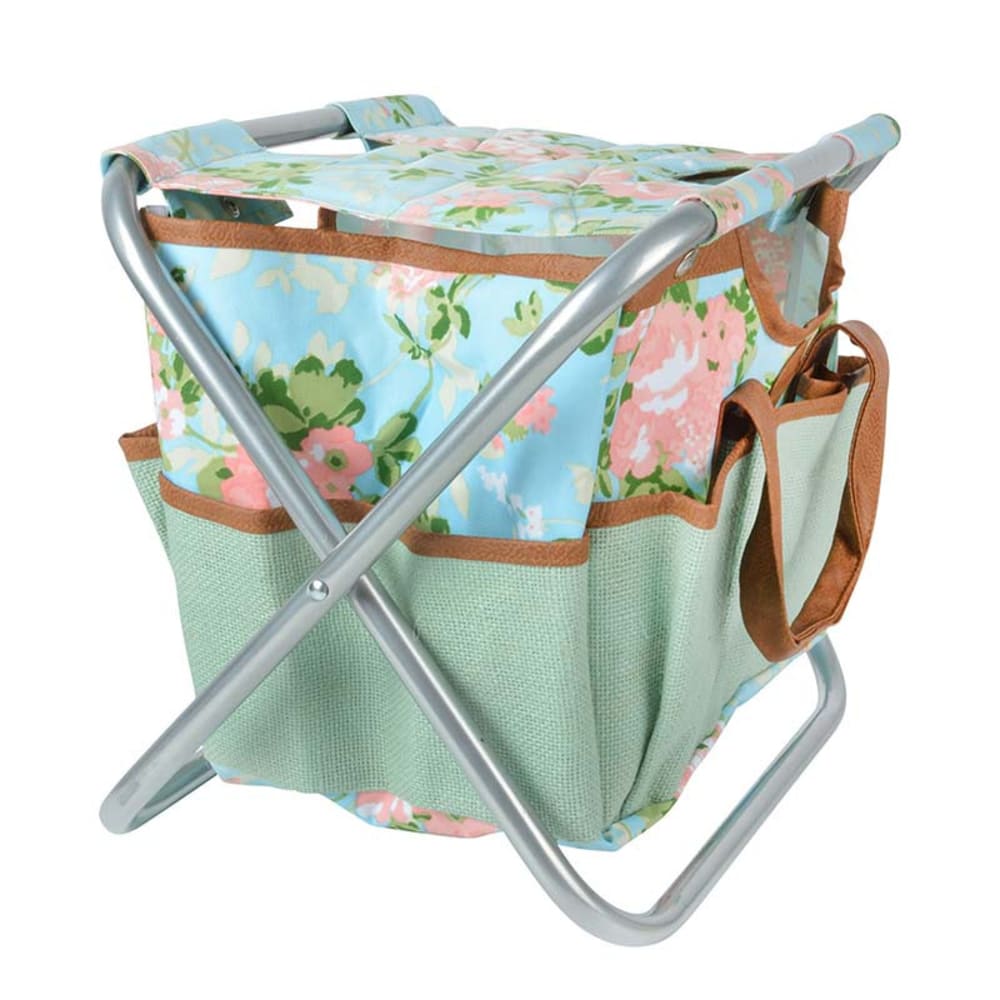 Tabouret range-outils imprimé roses - Maisons du Monde