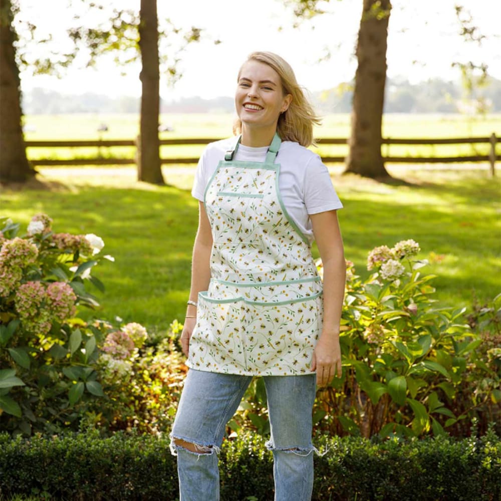 Tablier jardinage imprimé abeilles tu - Maisons du Monde