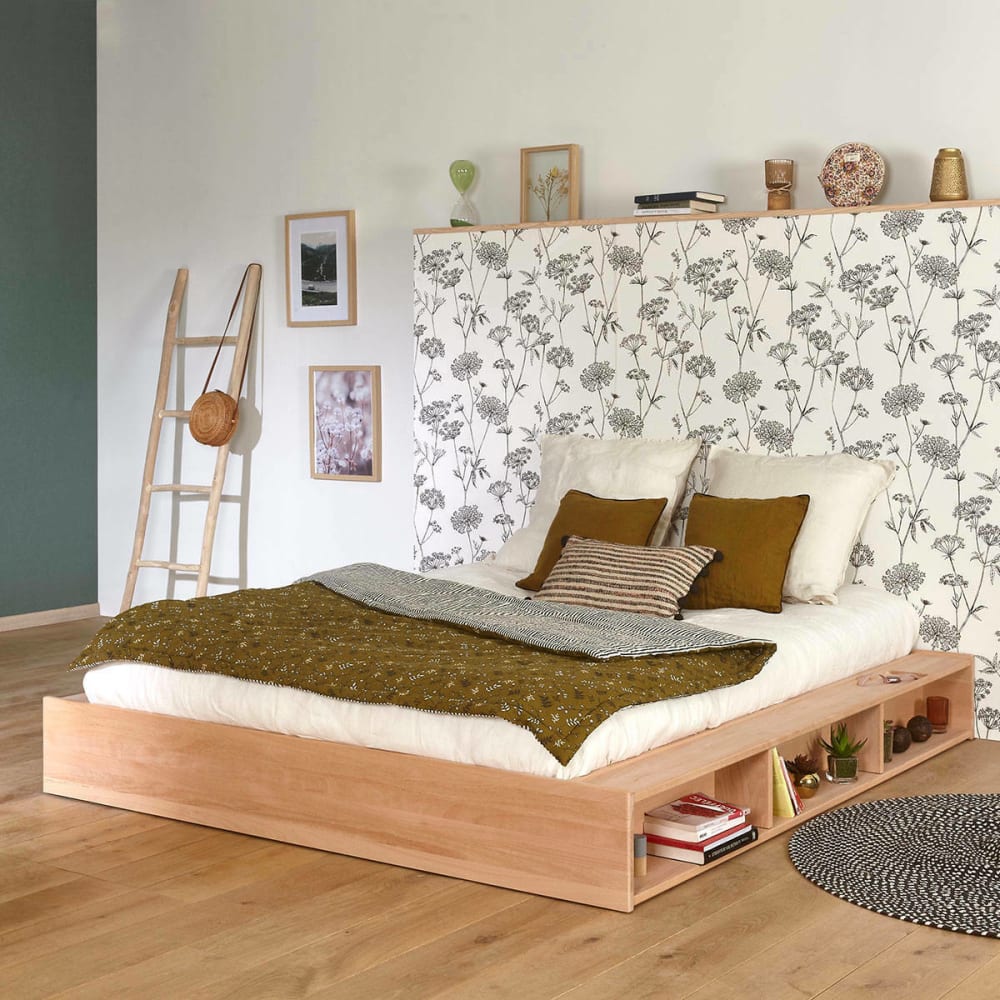 Lit bois massif 160x200 cm - Maisons du Monde
