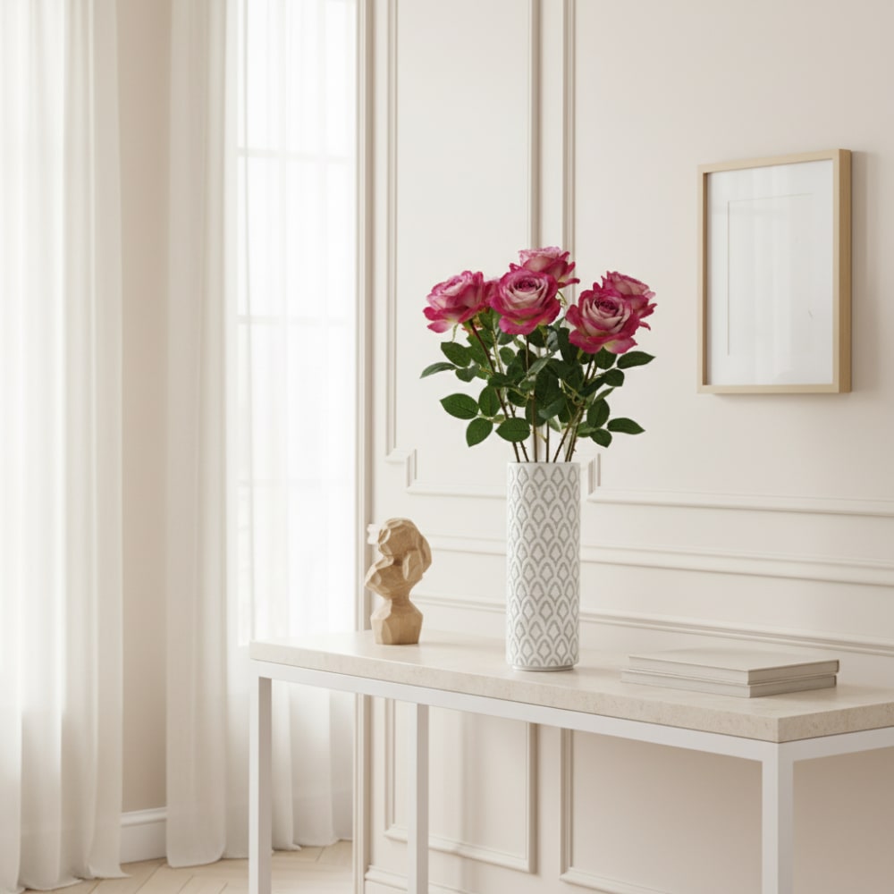 Stelo di rosa artificiale h65 - Sia Deco