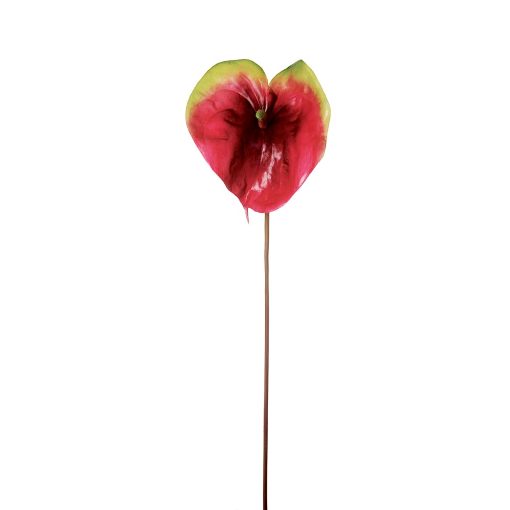 Stelo di anthurium rosso h84 - Modello Contemporaneo - Rosso - PES - Poliestere