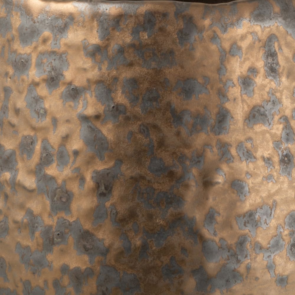 Cache-pot en céramique cuivrée 12 cm