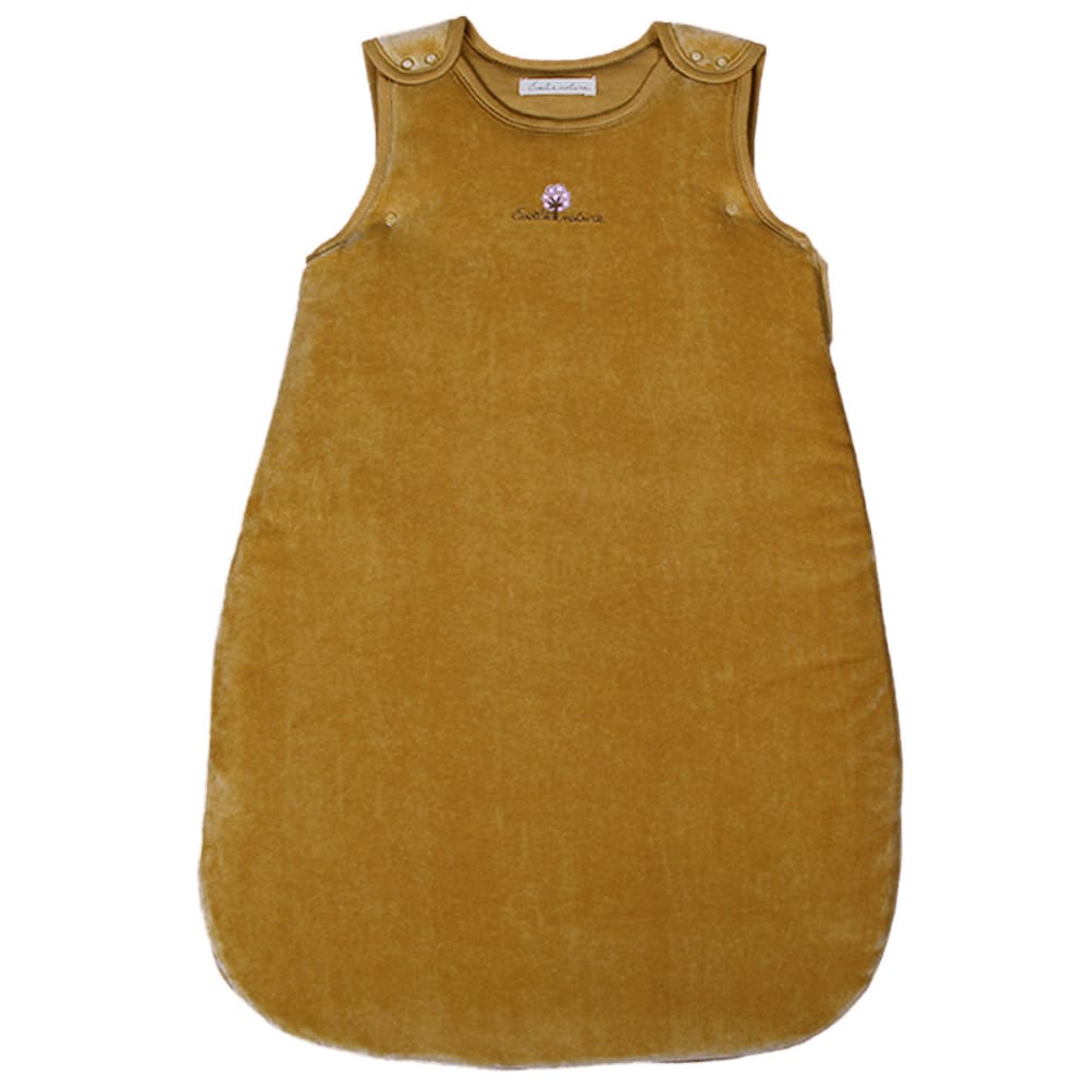 Eveil et Nature Winterschlafsack 70 cm 0-6 Monate TOG 2.5 Bio-Baumwolle GELB Öko-Tex Zertifikat BAUMWOLLE Baby